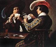 ROMBOUTS, Theodor The Card Players  at oil painting on canvas