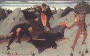SASSETTA St Anthony the Hermit Tortured by the Devils fq painting