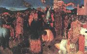 SASSETTA Death of the Heretic on the Bonfire af oil on canvas