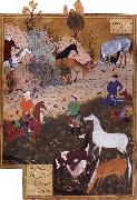 Bihzad King Darius and the Herdsman oil on canvas