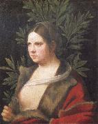 Giorgione Portrait of a young woman oil on canvas