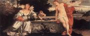 Titian Sacred and Profane Love oil painting on canvas
