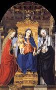 Bergognone The Virgin and Child Enthroned with Saint Catherine of Alexandria and Saint Catherine of Siena oil painting on canvas