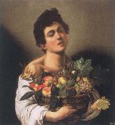 Caravaggio Boy with a Basket of Fruit oil on canvas