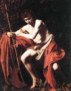 Caravaggio St. John the Baptist oil on canvas