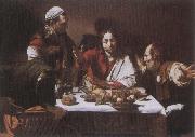 Caravaggio The Supper at Emmaus oil on canvas