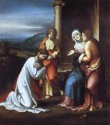Correggio Christ Taking Leave of His Mother oil on canvas