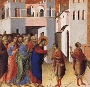 Duccio Jesus Opens the Eyes of a Man Born Blind painting