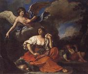 GUERCINO The Angel Appearing to Hagar and Ishmael oil on canvas