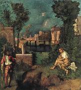 Giorgione Tempest oil painting on canvas