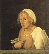 Giorgione Old Woman oil