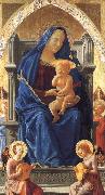 MASACCIO The Virgin and Child with Angels oil on canvas