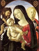 Neroccio Madonna and Child with St John the Baptist and St Mary Magdalene oil on canvas