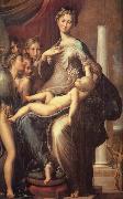 PARMIGIANINO Madonna of the Long Neck oil on canvas