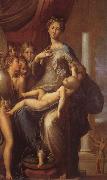 PARMIGIANINO Madonna with the long neck oil on canvas