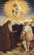 PISANELLO The Virgin and Child with Saint Anthony Abbot oil on canvas