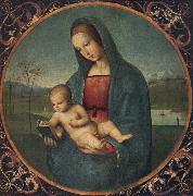 Raphael The Conestabile Madonna oil on canvas