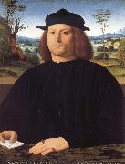 Solario Portrait of Giovanni Cristoforo Longoni oil on canvas