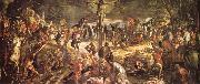 Tintoretto Kruisiging oil on canvas