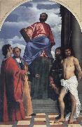 Titian St Mark with SS Cosmas,Damian,Roch and Sebastian china oil painting artist