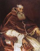 Titian Pope Paul III oil