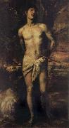 Titian St Sebastian oil painting artist
