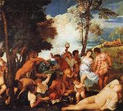 Titian The Bacchanal of the Andrians china oil painting artist
