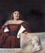 Titian Portrait of a lady painting