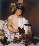 Caravaggio Youthful Bacchus painting