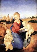 Raffaello Madonna and Child with the Infant St John oil painting on canvas
