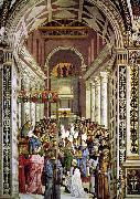 Pinturicchio Aeneas Piccolomini Crowned as Pope oil on canvas