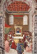 Pinturicchio Piccolomini Receives the Cardinal Hat oil on canvas