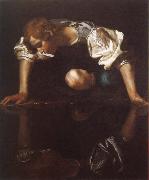 Caravaggio narcissus oil painting on canvas