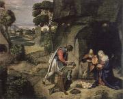 Giorgione adoration of the shepherds oil on canvas