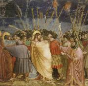 Giotto The Betrayal of Christ oil on canvas