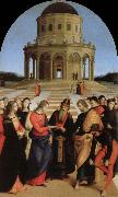 Raphael marriage of the virgin oil on canvas