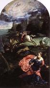 Tintoretto st.george and the dragon painting