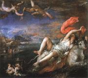 Titian the rape of europa painting