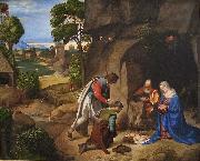 Giorgione The Allendale Nativity Adoration of the Shepherds oil on canvas