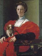 Pontormo Portrait lady oil on canvas