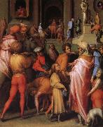 Pontormo Joseph sold to poor Botticelli oil on canvas