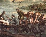 Raphael The Miraculous Draught of Fishes, oil on canvas