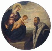 Tintoretto Madonna with Child and Donor, china oil painting artist