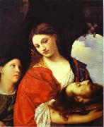 Titian Salome, or Judith oil painting on canvas