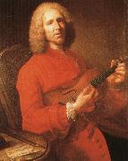 rameau jean philippe rameau with his violin, a famous portrait by joseph aved oil on canvas