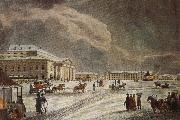 tchaikovsky the square in front of the mariinsky theatre in st petersburg in china oil painting artist