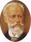 tchaikovsky the most popular Russian composer oil on canvas