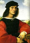 Raphael portrait of agnolo doni oil on canvas