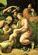 Raphael large holy family oil painting on canvas