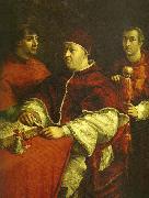 Raphael pope leo x with cardinals giulio de' china oil painting artist